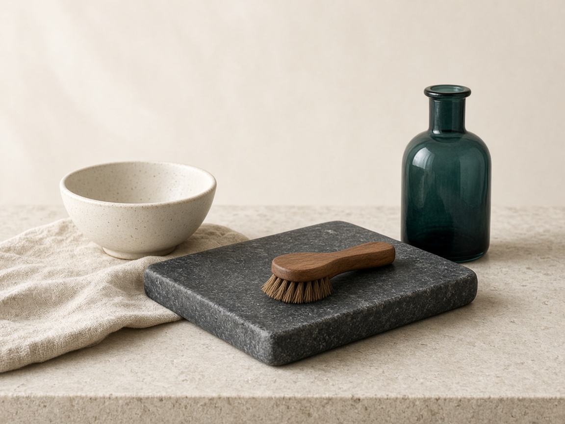 A curated still life of everyday objects